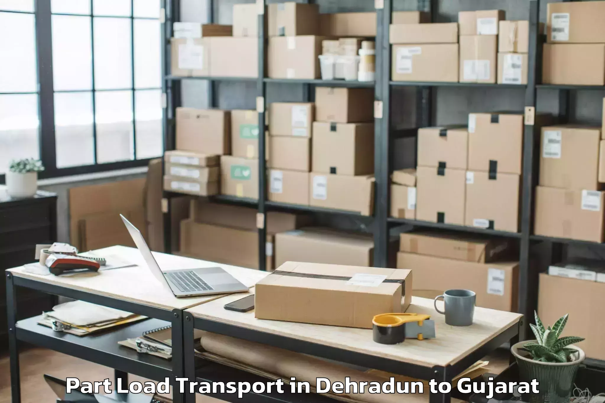 Dehradun to Vanthali Part Load Transport